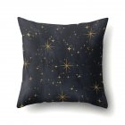 Black Golden Cushion Cover Geometric Lines Stars Pillowcase Car Inner Decor Home Supplies CCA411 13 