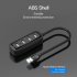 Black High Speed  4 Ports USB Hub USB Port Portable OTG Hub USB Splitter for Laptop PC Tablet 100CM
