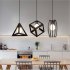 Black Metal Ceiling Pendant Light Rack Accessories for Home Bar Cafe Restaurant Decor E27 110 220V