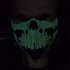 Black Motorcycle Face Mask Men Punk Skeleton Head Glow in The Dark Riding Mask