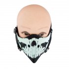 Black Motorcycle Face Mask Men Punk Skeleton Head Glow in The Dark Riding Mask