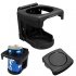Black Plastic Folding Vehicle Mounted Cup Holder Bottle Stand for Car Truck Tractor
