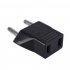 Black Universal Travel Power Plug Adapter EU EURO to US USA US to EU Adaptor Converter AC Power Plug Adaptor Connector