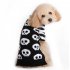 Black White Striped Skeleton Pet Dog Cat Puppy Clothes Halloween Sweater Costume Outfit