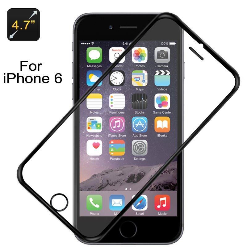 Glass Screen Protector iPhone6 (Black Border)