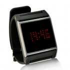 Red LED Wrist Watch w/ Black Strap Red LED Wrist Watch w/ Black Strap