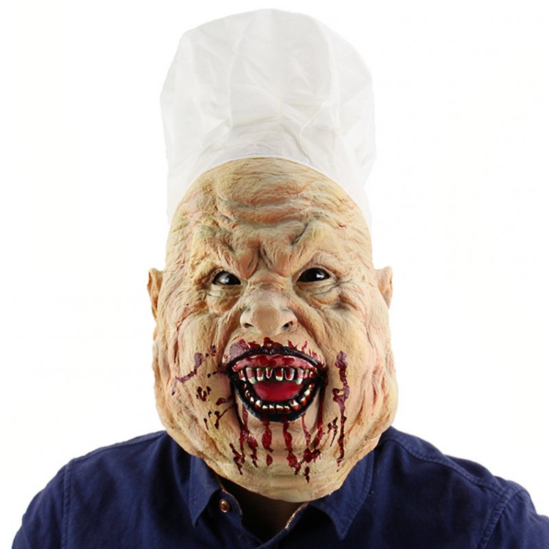 Bloody Crazy Chef Mask Latex