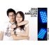 Blue LED watch from the future which articulates the essence of cool by revolutionizing how we tell time 