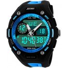 Blue Strap Blue Big Face Tactical Digital Mens Watches