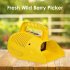Blueberry Picker With Comb Multifunctional Portable Blueberry Picker With Comb Shaped Blueberry Rake Farm Gardening Hand Tool For Harvesting Fruits yellow