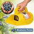 Blueberry Picker With Comb Multifunctional Portable Blueberry Picker With Comb Shaped Blueberry Rake Farm Gardening Hand Tool For Harvesting Fruits yellow