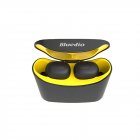 Bluedio T elf mini TWS Earbuds Bluetooth 5 0 Sports Headset Wireless Earphone with Charging box for phones Yellow
