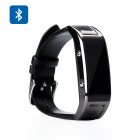 Bluetooth 3 0 Smart Wristband Watch has a LCD Display  Support SMS and Phonebook Sync plus it can be used as a Remote Camera as well as a Pedometer 