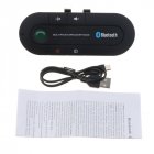 Bluetooth 4.0 Receiver Hands-free Car Kit Sun Visor Clip Audio Adapter Wireless Speakerphone Auto Stereo Mp3 Player black