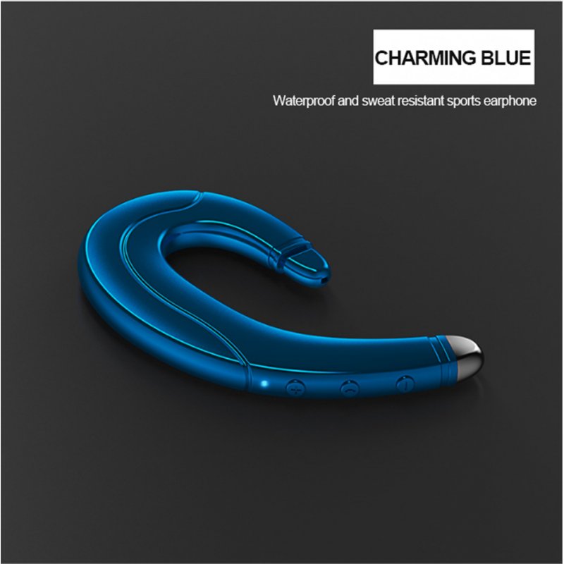 Bluetooth 4.1 Bone Conduction Headphones Sports Stereo Wireless Earphone Headset blue