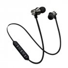 Bluetooth 4 2 Stereo Earphone Headset Wireless Magnetic In Ear Earbuds Black
