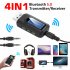 Bluetooth 5 0 Adapter USB Transmitter and Receiver with LCD Screen black