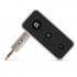 Bluetooth 5 0 Car Kit 3 5mm Jack AUX Stereo Audio Music Wireless Handsfree Bluetooth Adapter Receiver black