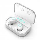 Bluetooth 5.0 Headset TWS Wireless <span style='color:#F7840C'>Earphones</span> Mini Earbuds Stereo Headphones Wireless <span style='color:#F7840C'>Earphones</span> white
