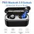 Bluetooth 5 0 IPX7 Waterproof Headset TWS Wireless Earphones Mini Earbuds Stereo Headphones  white