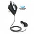 Bluetooth 5 0 Usb Charging Hands free Private Conversation Car MP3 Bluetooth Player Headset black