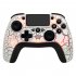 Bluetooth Controller Compatible for Ps4 Game Console Gyroscope Game Handle with Rgb Crack Light White