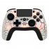 Bluetooth Controller Compatible for Ps4 Game Console Gyroscope Game Handle with Rgb Crack Light Black