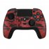 Bluetooth Controller Compatible for Ps4 Game Console Gyroscope Game Handle with Rgb Crack Light Black