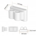 Bluetooth Earphone Fixed Band Shock Resistant Silicone Holder for Apple AirPods white