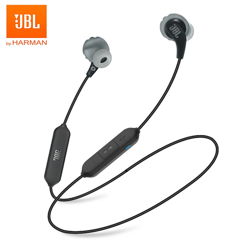 Original JBL Bluetooth Earphone JBL ENDURANCE Run BT Wireless Bluetooth Earphones Sports Headphones IPX5 Waterproof Headset Magnetic Earbuds with Microphone black