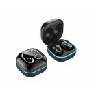 Bluetooth <span style='color:#F7840C'>Earphones</span> Breathing Light Timetable Display Tws 5.1 Wireless Mini Touch Control Bluetooth Headset black