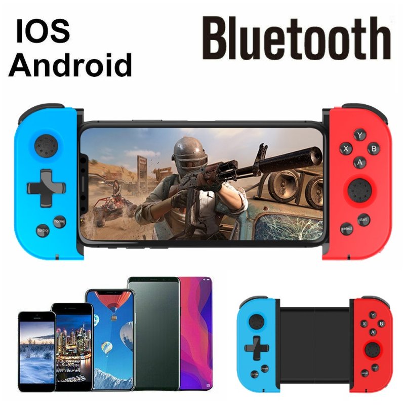 Bluetooth Game Controller Wireless Gamepad Telescopic Gamepad Joystick For Android Mobile Phone Game Handle Red blue