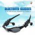 Bluetooth Glasses Stereo Wireless Headphones with Microphone Polarized Sunglasses Noise Cancelling Earphones Blue