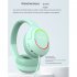 Bluetooth Head mounted Headphones Hifi Sound Subwoofer Wireless Gaming Headset With Rgb Lighting blue