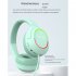 Bluetooth Head mounted Headphones Hifi Sound Subwoofer Wireless Gaming Headset With Rgb Lighting black