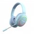 Bluetooth Head mounted Headphones Hifi Sound Subwoofer Wireless Gaming Headset With Rgb Lighting Green