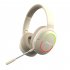 Bluetooth Head mounted Headphones Hifi Sound Subwoofer Wireless Gaming Headset With Rgb Lighting Green