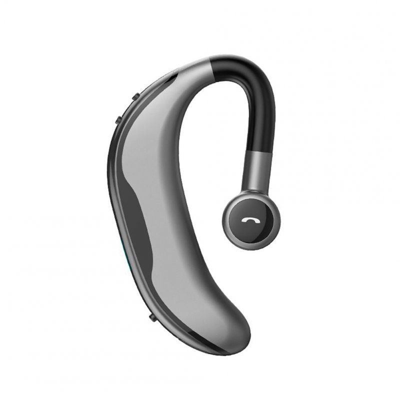 Bluetooth Headphone Ear Hook Earphone Noise Cancelling In-ear Handsfree Wireless Stereo Bluetooth Headset gray