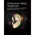 Bluetooth Headphone Ear Hook Earphone Noise Cancelling In ear Handsfree Wireless Stereo Bluetooth Headset gray