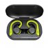 Bluetooth Headphones Ear Hook Stereo Noise Cancellation Music Earphones Waterproof Sports Headset Black