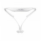 Bluetooth Headset 4.1 In-ear Noise Cancelling Wireless Neck  Headphones Support A2DP HSP HFP white
