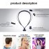 Bluetooth Headset 4 1 In ear Noise Cancelling Wireless Neck  Headphones Support A2DP HSP HFP blue