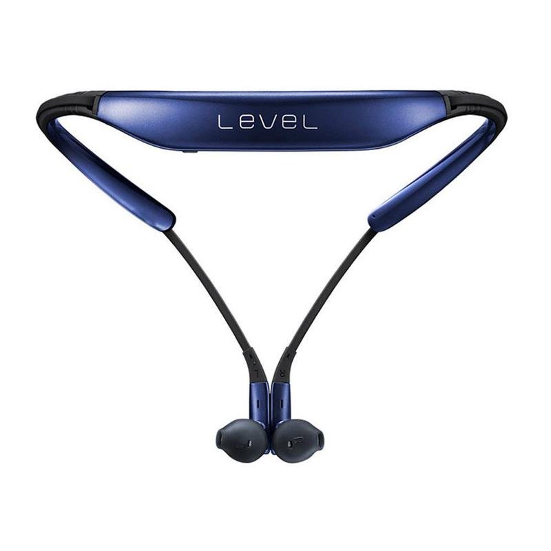Bluetooth Headset 4.1 In-ear Noise Cancelling Wireless Neck  Headphones Support A2DP HSP HFP blue