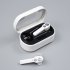 Bluetooth Headset Dual moving Coil Heavy Bass Noise Reduction Wireless Tws Sports Headphone white