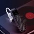 Bluetooth Headset Noise Canceling For Cellphones Wireless Single Ear With Microphone Earpiece For Trucker Driver 828 black boxed