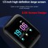 Bluetooth Heart Rate Blood Pressure Smart Watch Fitness Tracker Bracelet black