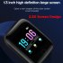 Bluetooth Heart Rate Blood Pressure Smart Watch Fitness Tracker Bracelet blue