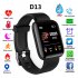Bluetooth Heart Rate Blood Pressure Smart Watch Fitness Tracker Bracelet black
