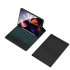 Bluetooth Keyboard Colorful Backlight Touch Control Smart Keyboard Compatible for iPad Series Tp 1109d Black