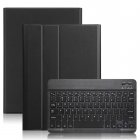 Bluetooth Keyboard for Samsung Galaxy Tab <span style='color:#F7840C'>A</span> 10.1inch 2019 SM-T510/T515 Colorful Backlit Wireless Keyboard with PU Leather Case black